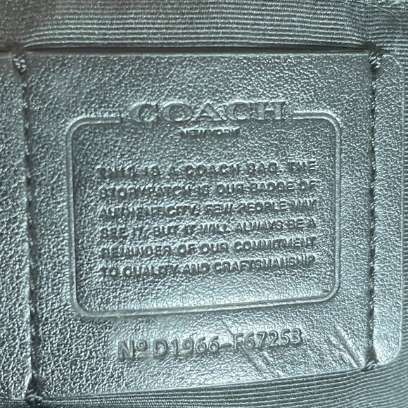 Coach Black Leather Tote - Picture 7 of 7